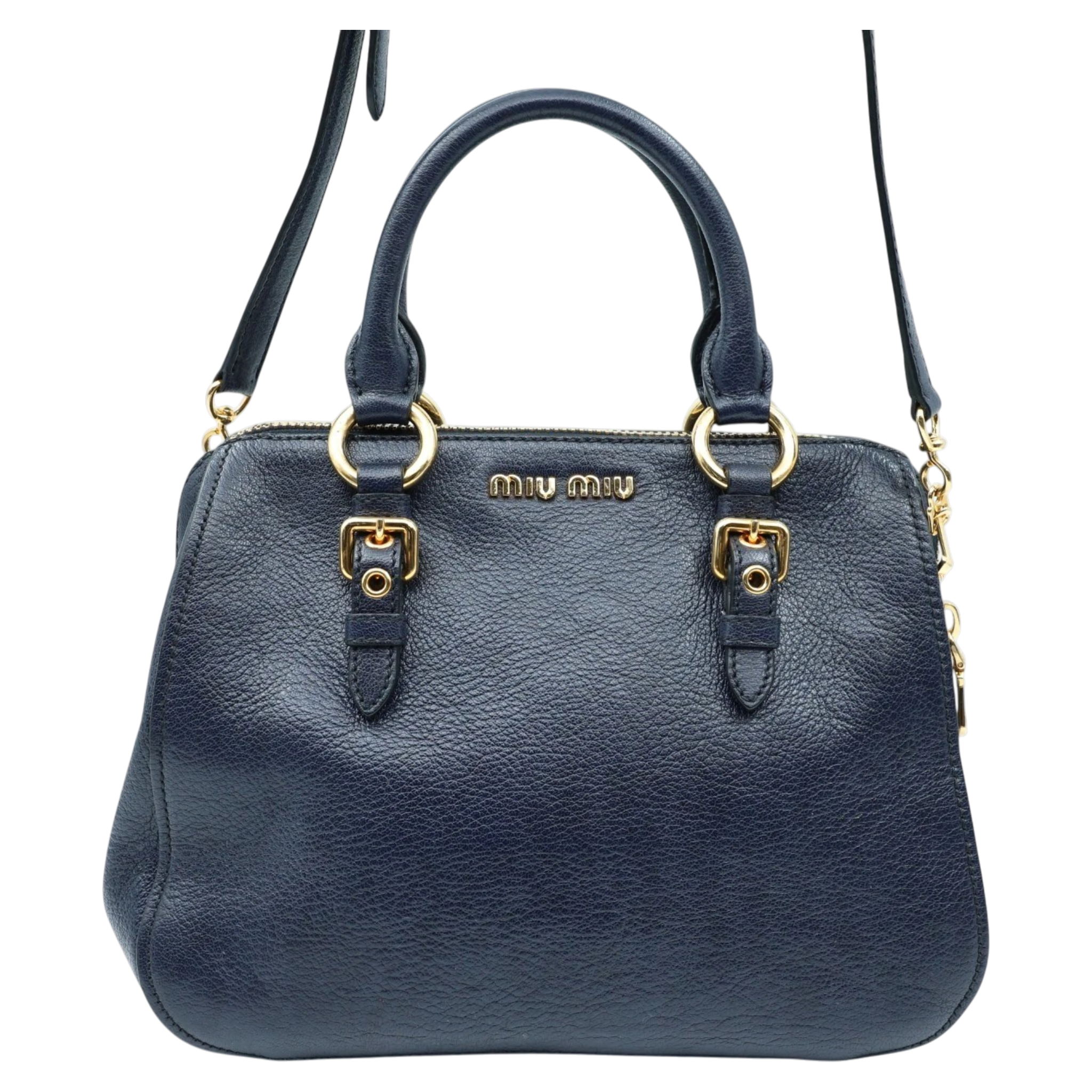 Miu Miu Navy boston crossbody