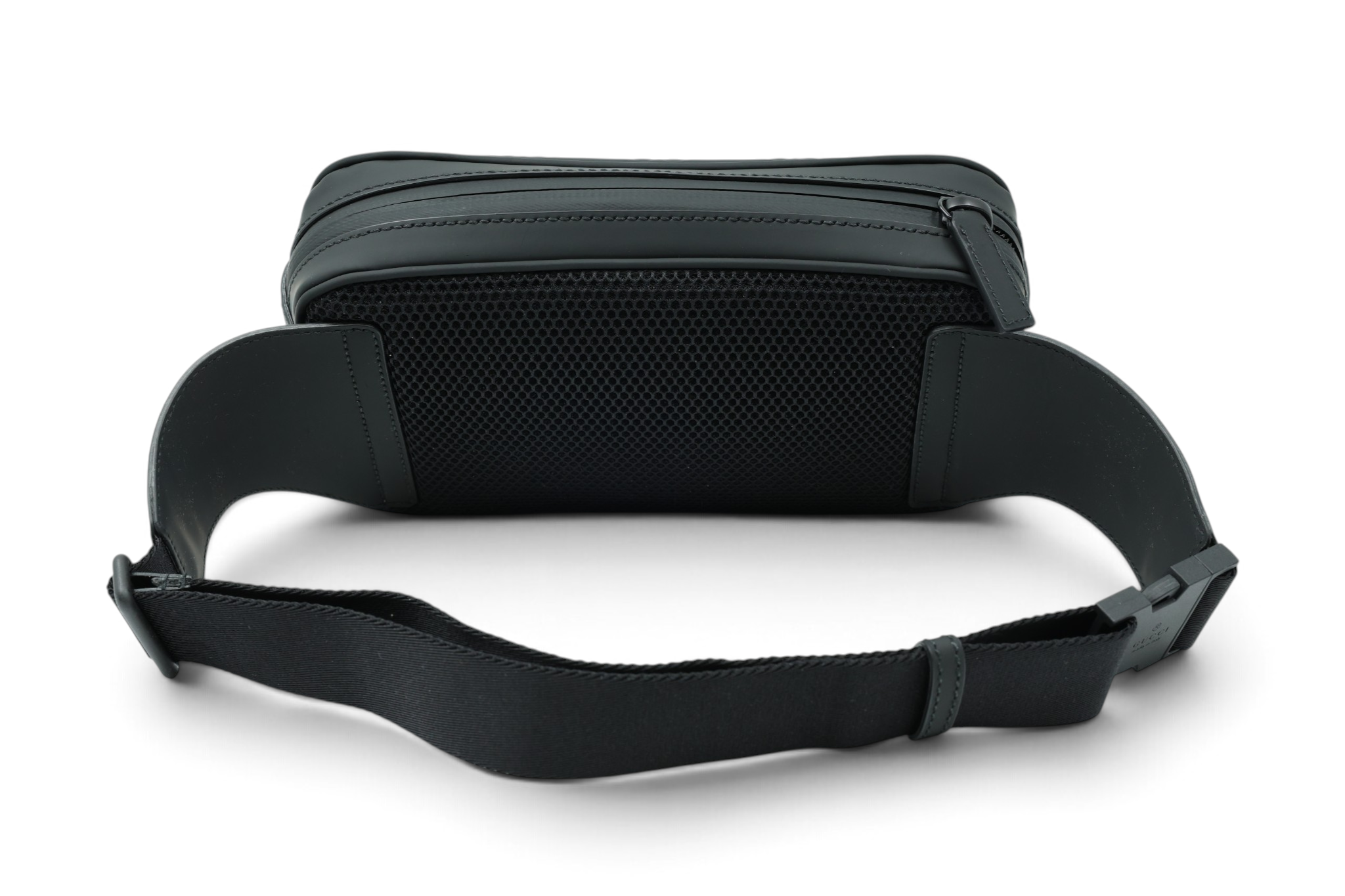Gucci Black Leather Effect Leather Bumbag