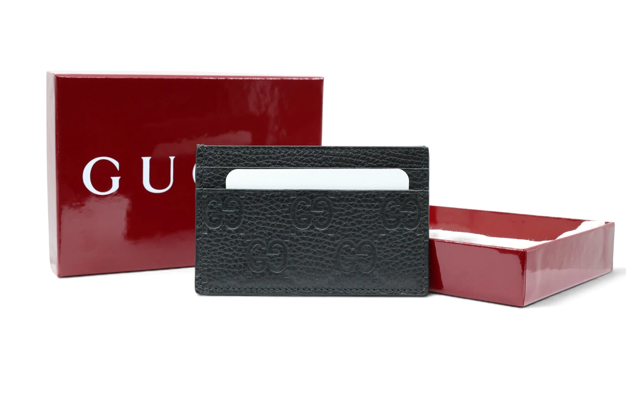 Gucci GG Embossed Cardholder Black