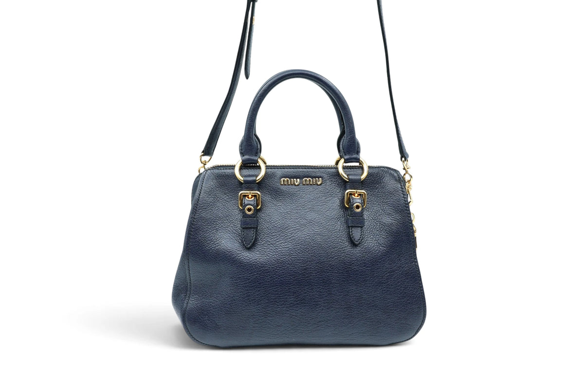 Miu Miu Navy boston crossbody