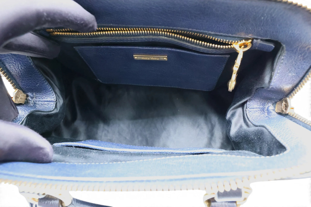 Miu Miu Navy boston crossbody