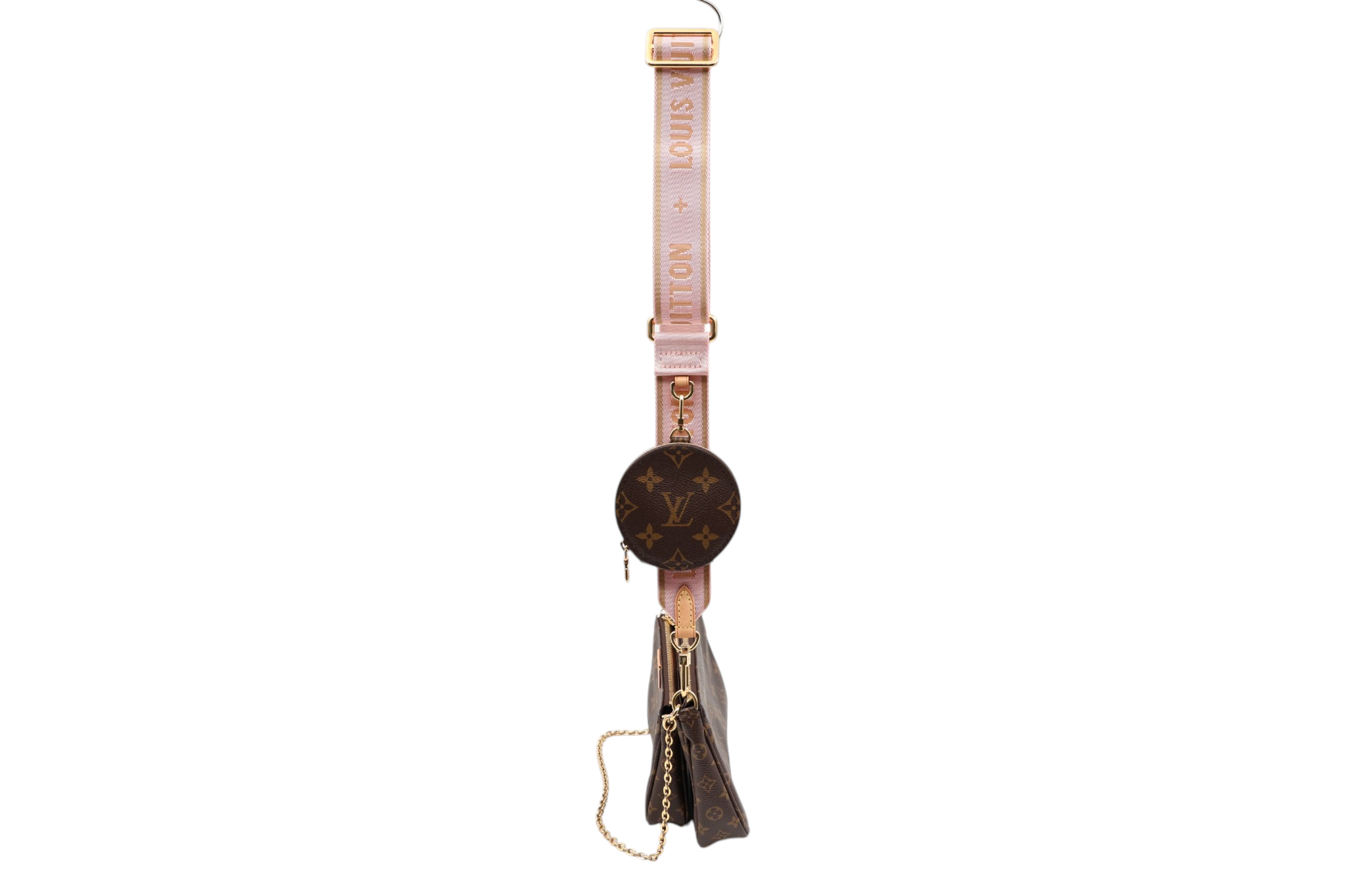 Louis Vuitton Multi Pochette (pink strap)