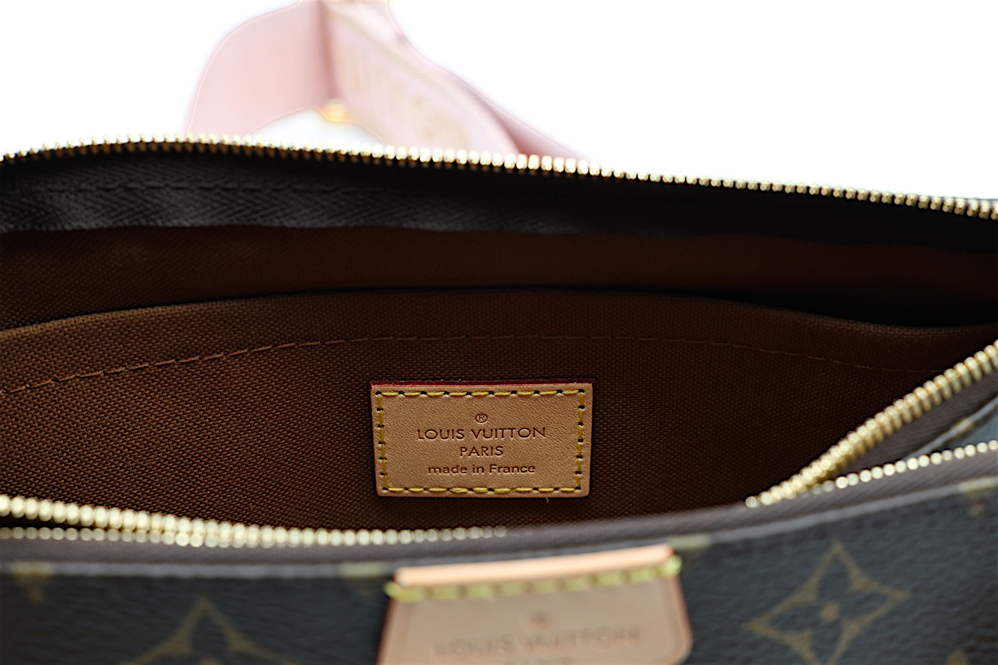 Louis Vuitton Multi Pochette (pink strap)