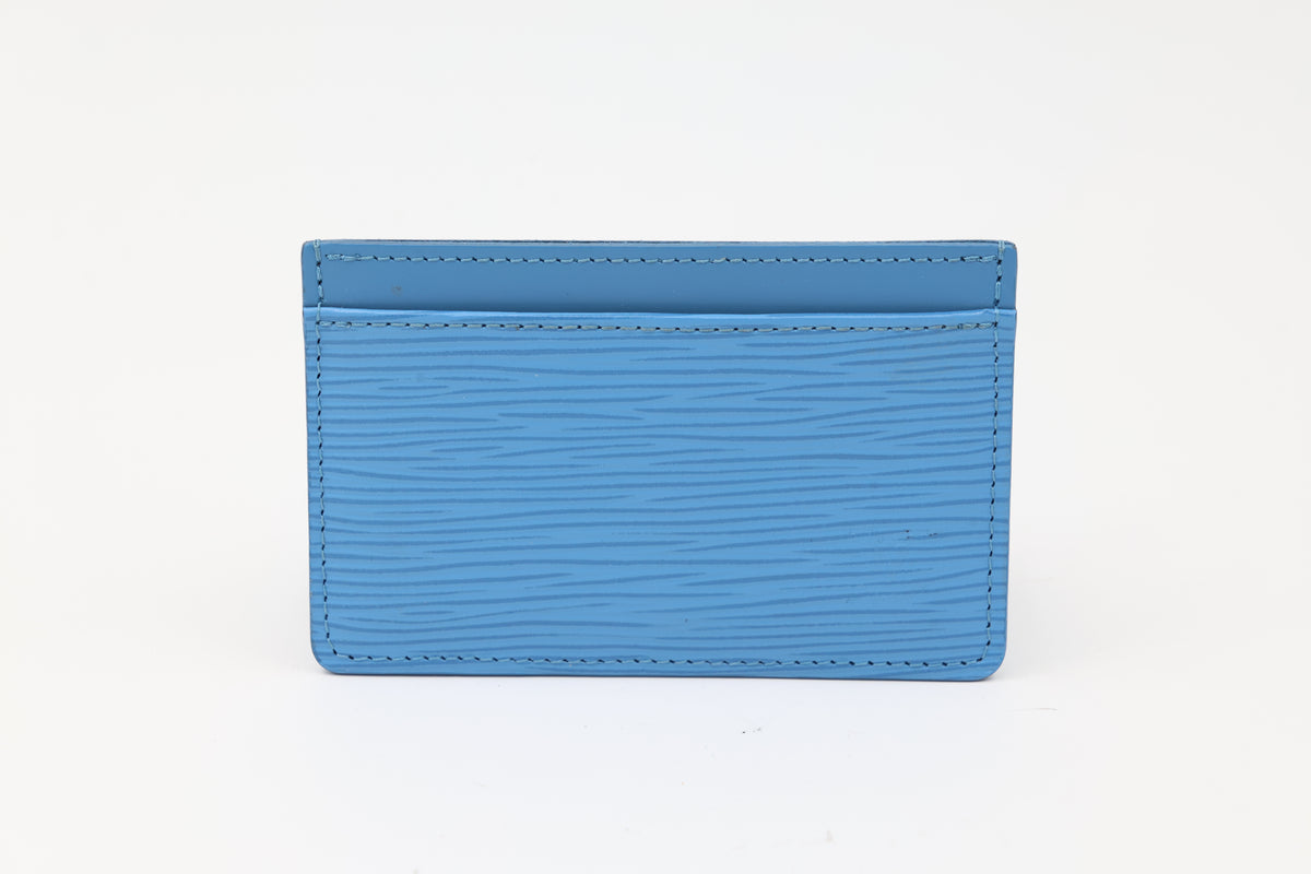 Louis Vuitton Epi Blue Cardholder LE
