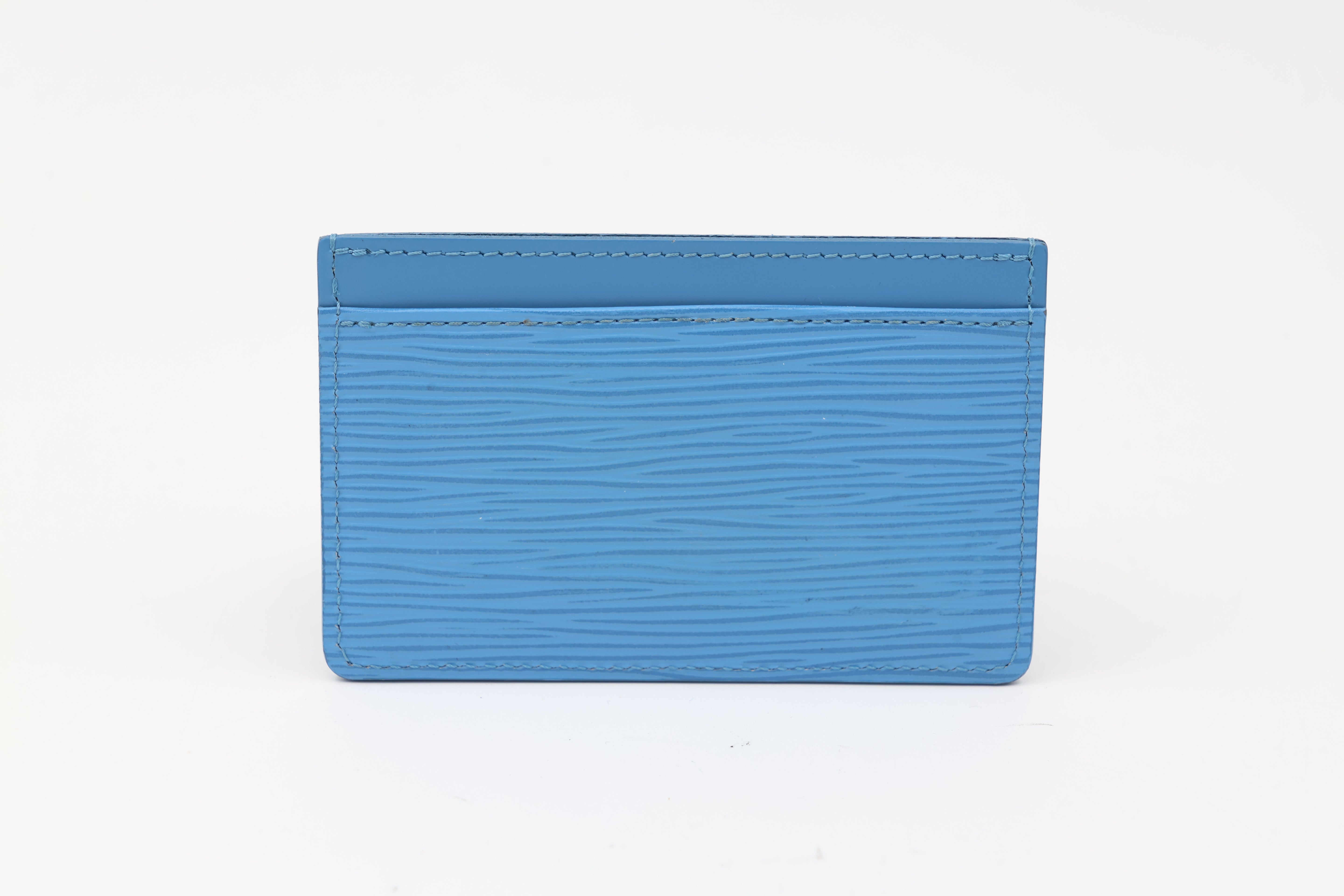 Louis Vuitton Epi Blue Cardholder LE