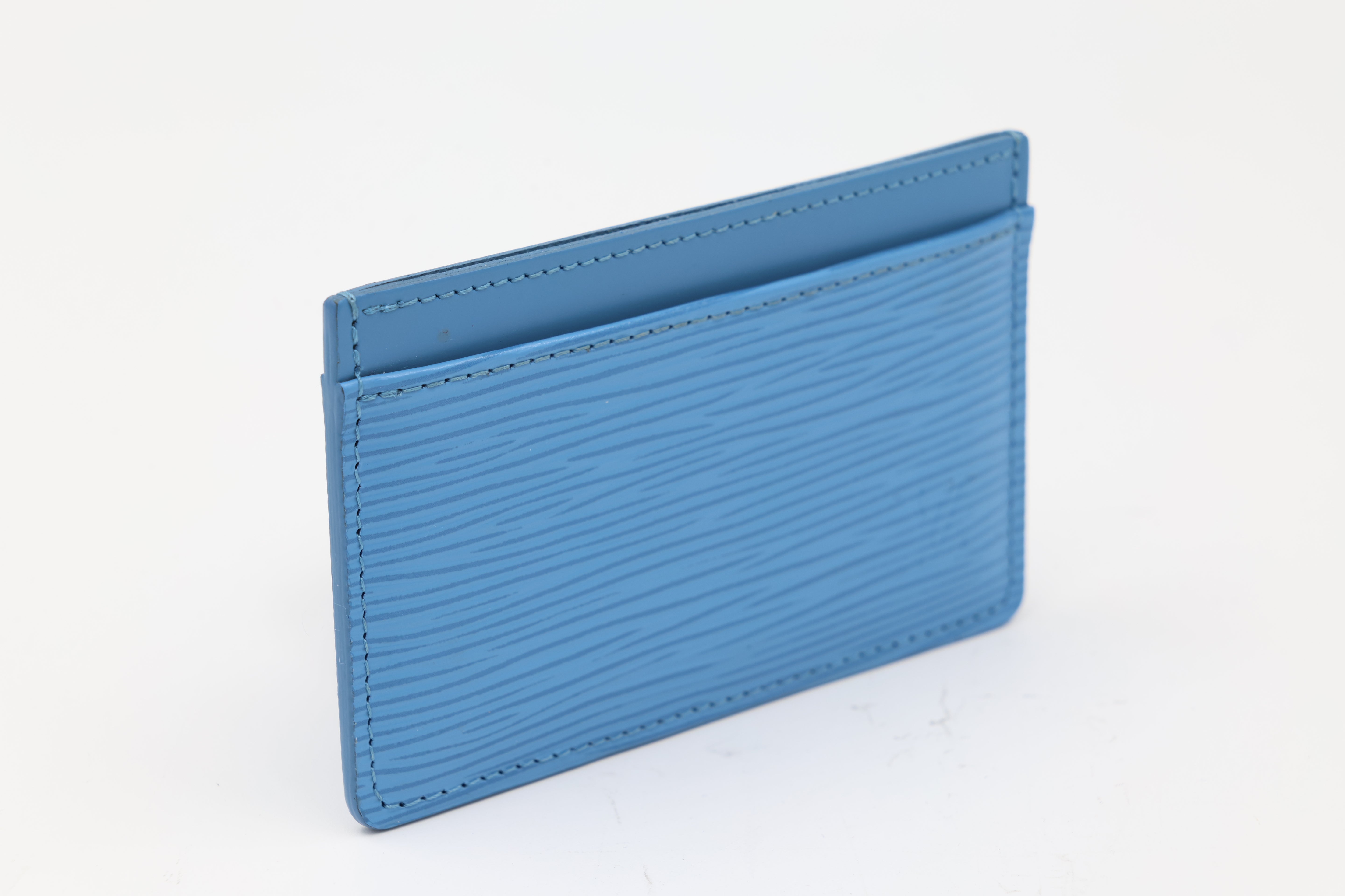 Louis Vuitton Epi Blue Cardholder LE