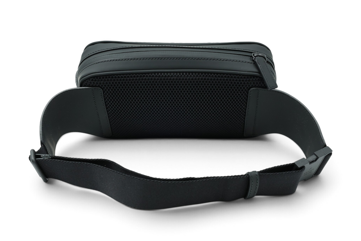 Gucci Black Leather Effect Leather Bumbag