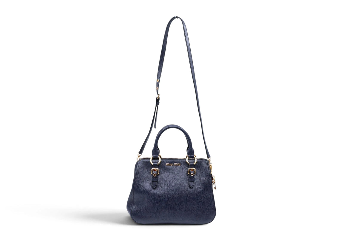 Miu Miu Navy boston crossbody