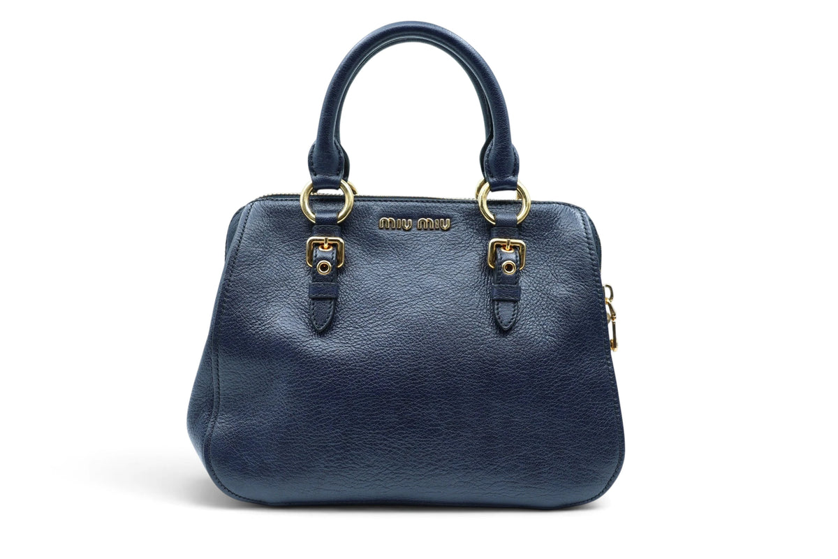 Miu Miu Navy boston crossbody