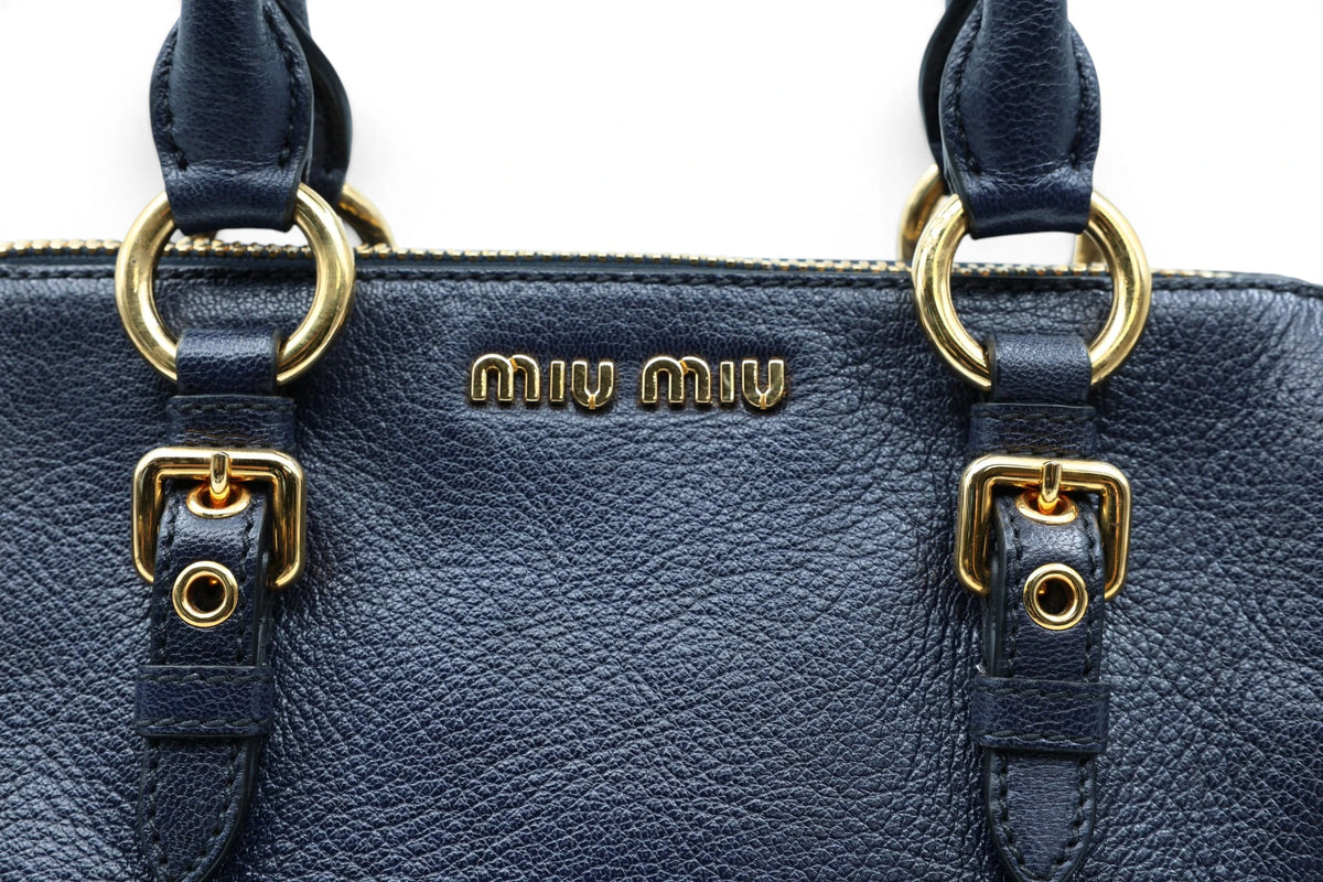 Miu Miu Navy boston crossbody