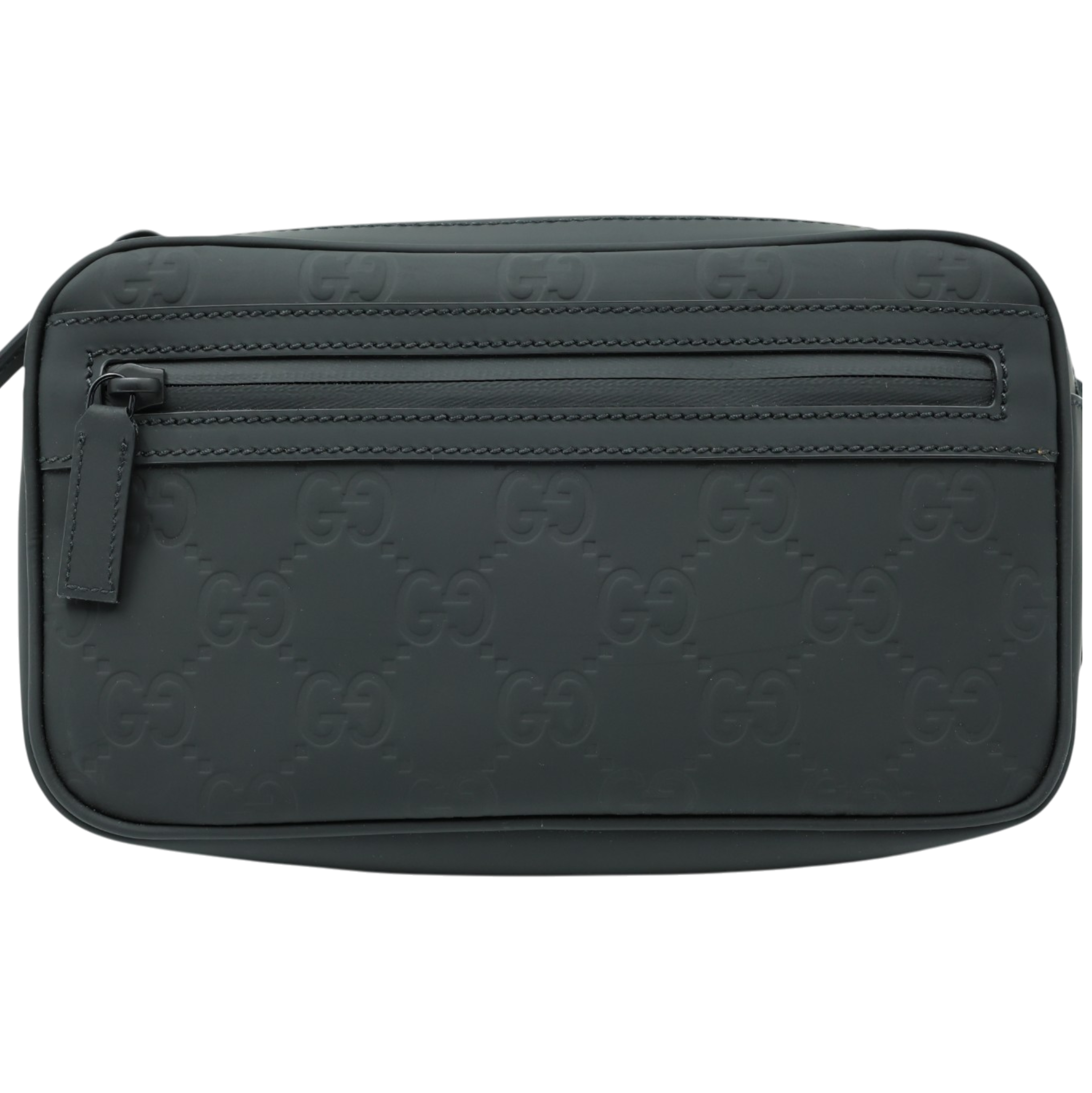Gucci Black Leather Effect Leather Bumbag